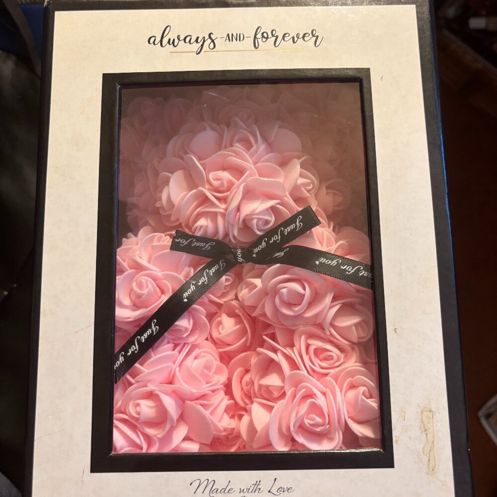 Always and Forever Pink Rose Bear